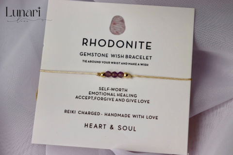 Bransoletka Rhodonite